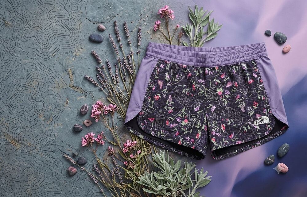 The North Face Hydrenaline Windwall Women’s XL Relaxed Fit Shorts NWT  Floral